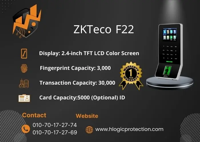 جهاز بصمه ZKTeco F22 جهاز بصمه ZKTeco F22